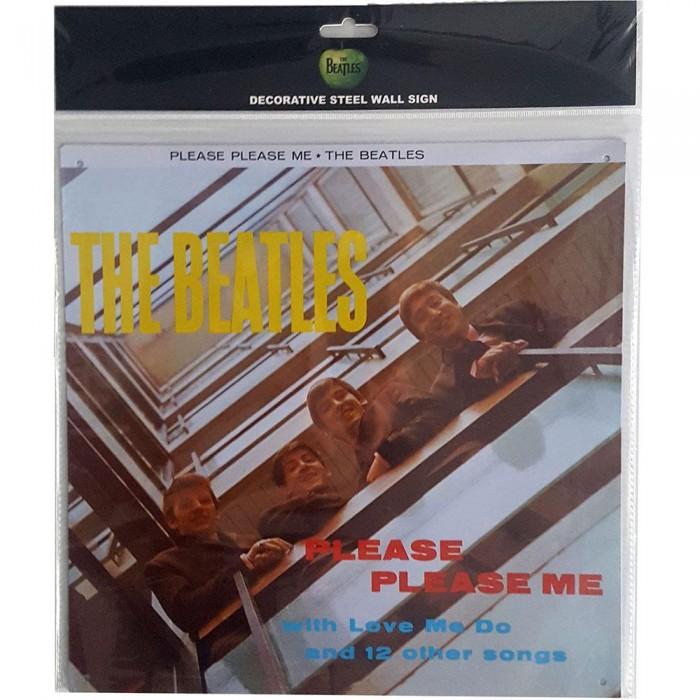 The Beatles Please Please Me Album Cover Steel Plaque