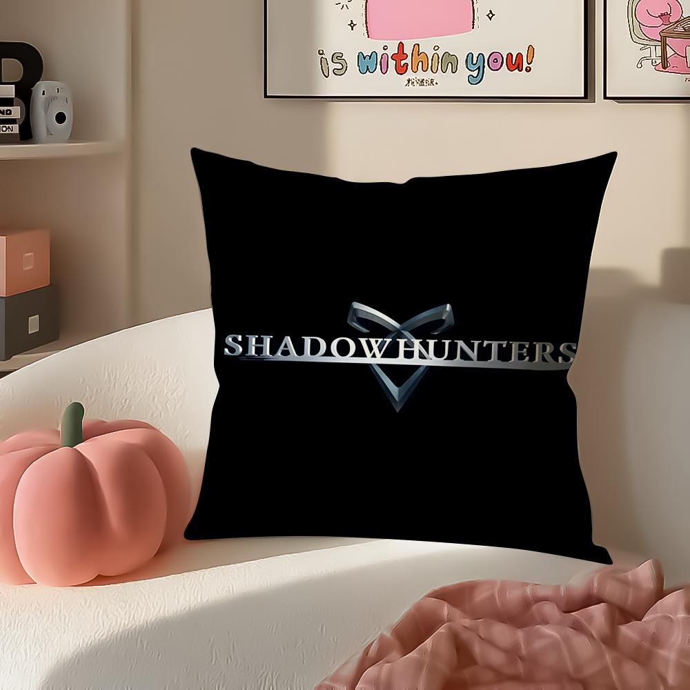 Movie SShadowhuntersS Cushion Cover Pillowcase Short Plush Invisible zipper Room Sofa Cushion Cover