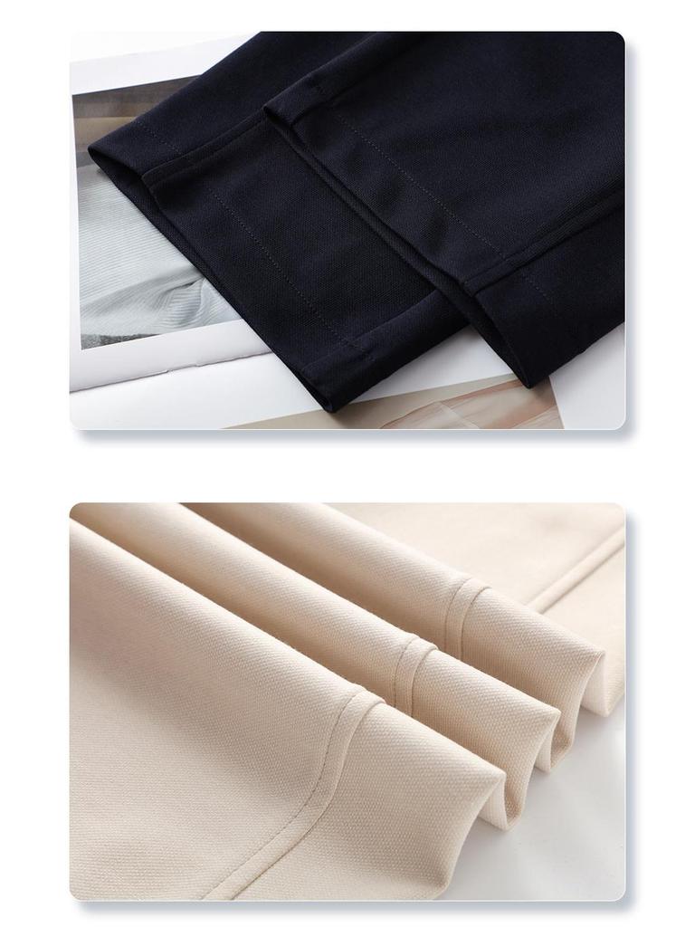 Women's Navy Blue Casual Straight-Leg Sweatpants - Spring/Summer 2025 Collection