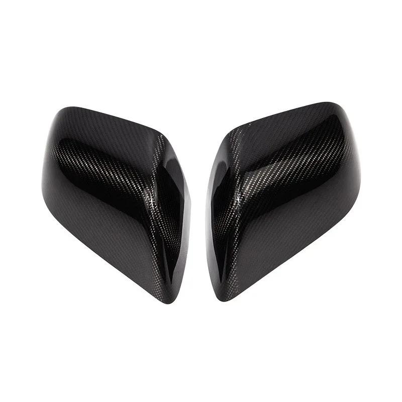 Car Sticker For Tesla Model 3 Model Y 2020-2025 Carbon Fiber Shell Mirror Protective Decorative Cover Rearview Mirror Protective