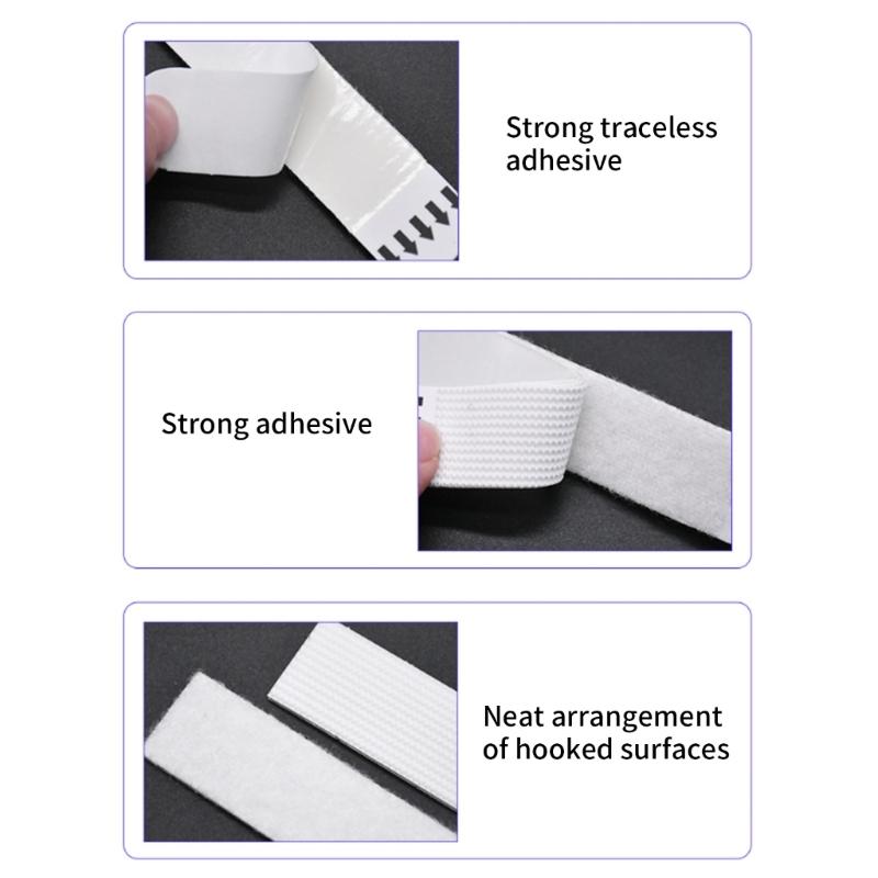 Pack Of 12 Pair  No Track Adhesive Hook strong Wall Mounts Upgrades for Picture frame Damage without  Installation