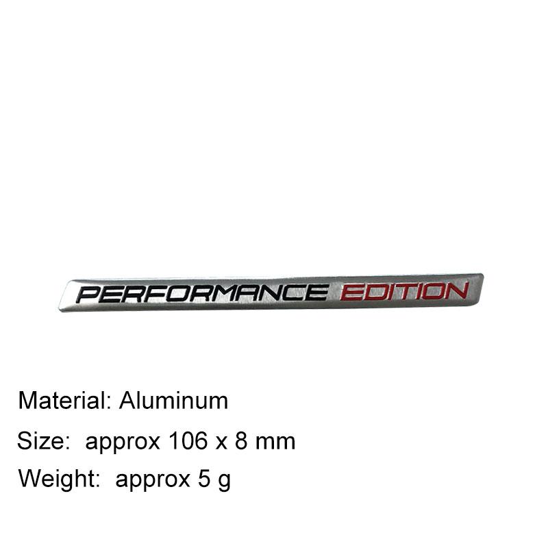 Car Styling Performance Edition Aluminium Badge Body Emblem Decorative Trunk Fender Sticker Decal For Motorcycle Truck Bike SUV