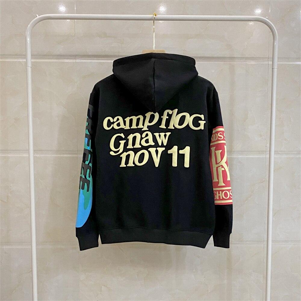 Übergroßer Goth Hoodie Streetwear Herbst Y2K Goth Punk Harajuku Alphabet Hoodie Bedrucktes Plüsch Damen Casual Lose Sweatshirt