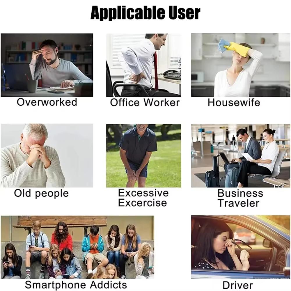 6 Channels Electric Acupuncture Stimulator - 50Hz Electrical Nerve Muscle Stimulator Patch Massager Home Care Device