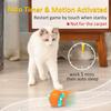 ATUBAN Moving Cat Toy Ball,Motion Activated Cat Toy for Indoor Cat,Interactive Cat Ball,Smart Cat Toy for Exercise Entertainment
