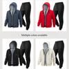 Men Sets Fleece Jacket + Pants Warm Winter Sweatshirt Cashmere Tracksuit Man Suit Thick Casual Sprotwear Two Pieces Set Male