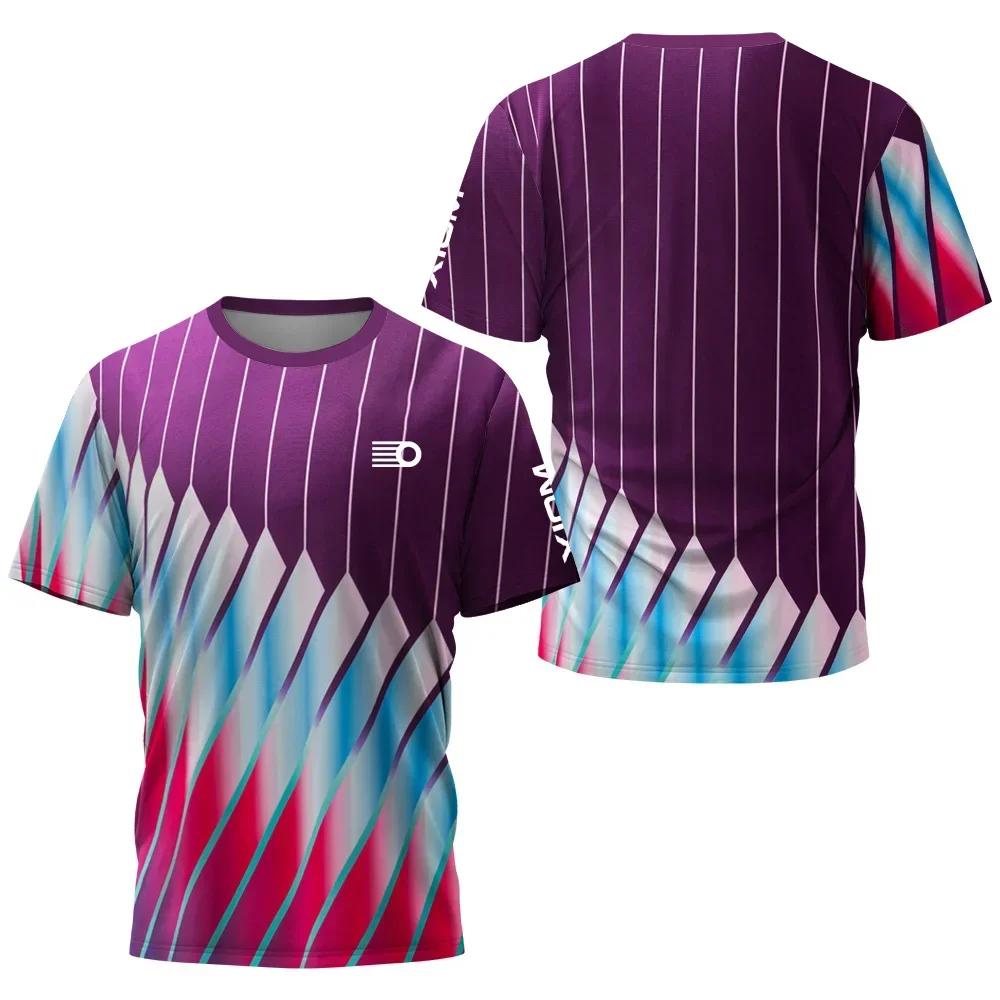 ETST42 2025 Zomer tafeltennis reis Mannen T-shirt, badminton top, sneldrogend hoge prestaties zomer comfortabel en koel T-shirt 2XL
