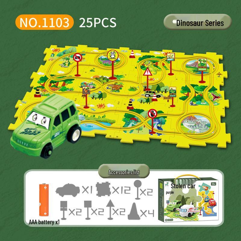 Hot-Selling DIY Electric Puzzle Car and City Map Toy for Children