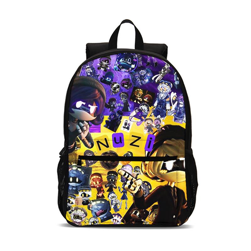 Murder Drones Cartoon Kinderen Rugzak 47cm/18.5inch Grote Capaciteit Rugzak Schoolbenodigdheden Schooltas voor Jongens Meisjes Beste Cadeau