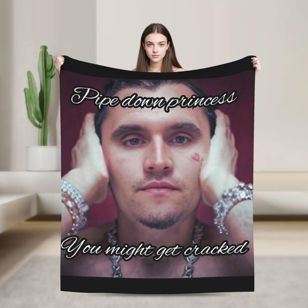 Charlie Kirk R.I.P Blankets Brainrot Meme Flannel Awesome Warm Throw Blankets for Home Restaurant Decoration