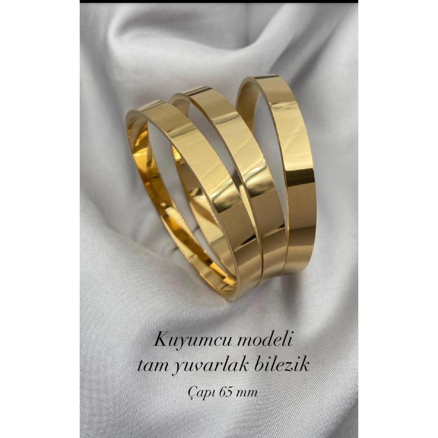 

Ювелирная модель Толстый стальной браслет 65 золотой