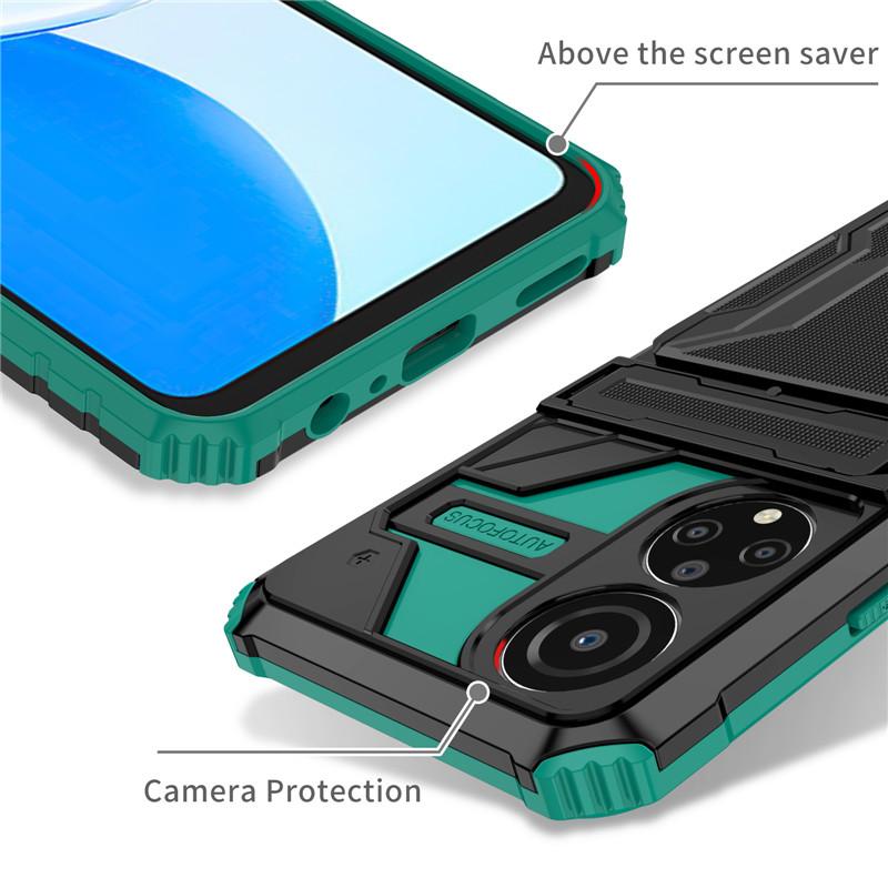 For Huawei Honor X7 X8 X9 Case Shockproof Armor Card Slot Kickstand Protection Cover For Honor X30i Phone Cases