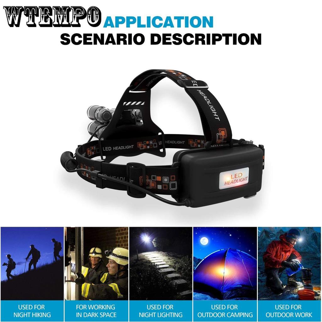 COB Running Light USB Charging Light LED Floodlight Outdoor Camping Head Light Adjustable Led Headlamp Outdoor Working Night Light Flashlight