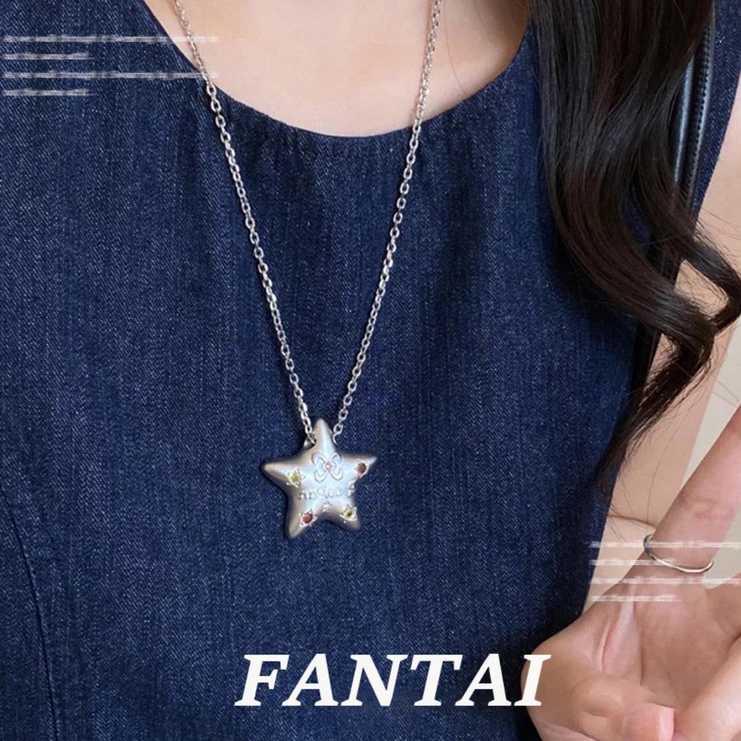 

Ожерелье Звезда Дофамина: Сладкий и пикантный длинный аксессуар-заявление в стиле Y2K