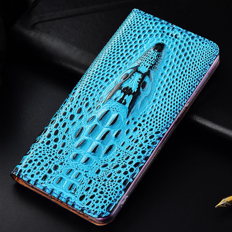 

Шкіряний чохол-гаманець з головою крокодила для IPhone 17 Pro Max 13 11 12 14 15 16 Pro Max 16 Plus iPhone 15 Plus королівський синій колір