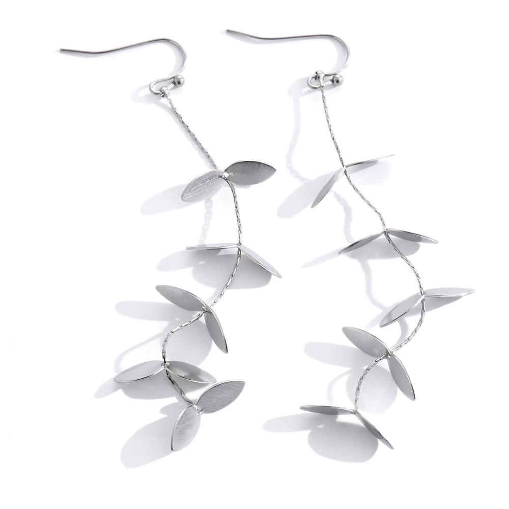 

Yhpup Vintage Retro Old Stainless Steel Leaf Long Hanging Drop Earrings PVD Plated Prevent Allergy Metal Stylish Jewelry France