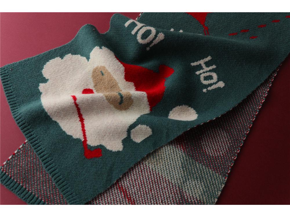 Czerwony szalik Świętego Mikołaja dla kobiet - Wszechstronny, ciepły i uroczy prezent świąteczny