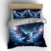Galaxy Owl Themed Decor Set Multiple sizes kid's and adults' bedroom Exquisite 3PC bedding set gift
