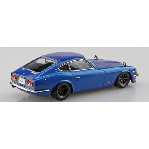 Aoshima Bunka Kyozai (AOSHIMA) 1/32 Scale Rakupla Snap Kit No. 15CU-BE Nissan S30 Fairlady Z Custom Blue Metallic Pre-Colored Plastic Model Kit (Autom