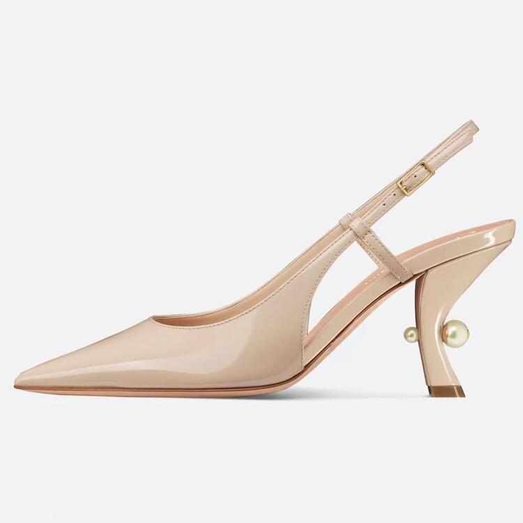 Fashion Brand New Pearl Strange Style Roman Sandals European American Summer Fashion Shows Sexy 6.5cm High Heel Women's Shoes Size 45