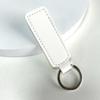 Simple PU Leather Keychain Soft Touch Solid Color Mini Key Holder Fashion Bag Pendant Decor for Daily Use
