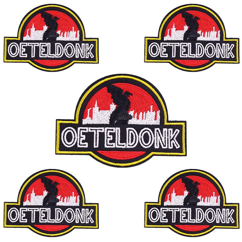 10pcs Wholesale Netherland Carnival Oeteldonk Emblem Patch Embroidered Patches For Clothes Iron On Patches For Clothing Sew 