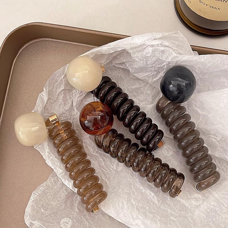 Cute Braid Rubber Bands for Women Girls Telephone Wire Hair Ties Spiral Spool Headbands Ponytail Girls Hair Accessories