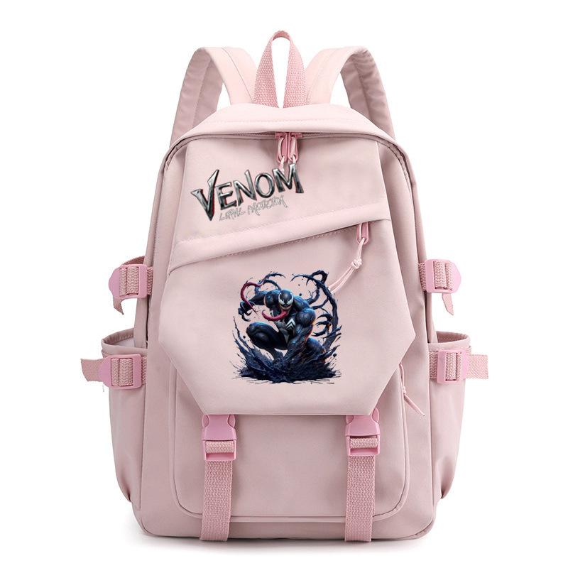 3 Piece School Backpack Set for Students Large Capacity Oxford Cloth Schoolbag with Shoulder Strap and Pencil Case