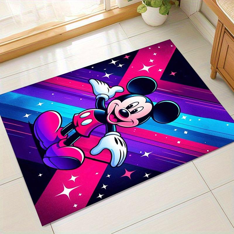 

1pc. Mickey Mouse Neon Rainbow Home Office Chair Rug Outdoor Gift Carpet Matz049048 60cm by 90cm
