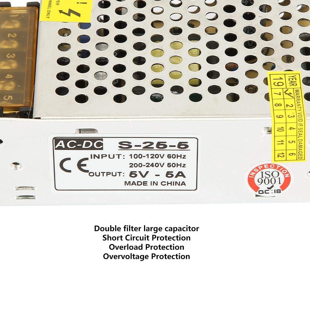 Schakelvoeding Gestabiliseerde Voeding 5V DC 10W 25W Spanning Voeding Schakelend