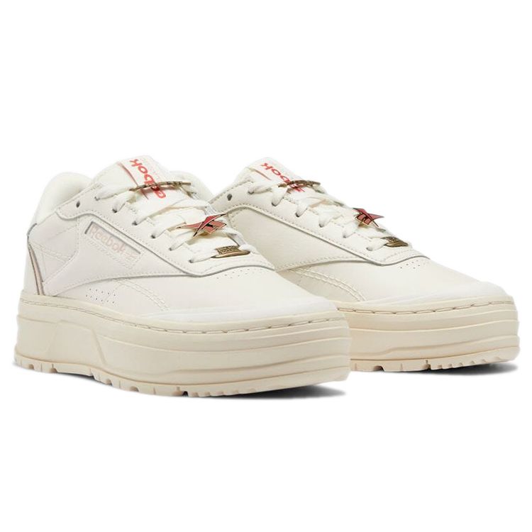 Reebok Club C Double Geo Chalk Alabaster Dámské tenisky Bílé Soft-Ecru GX8765