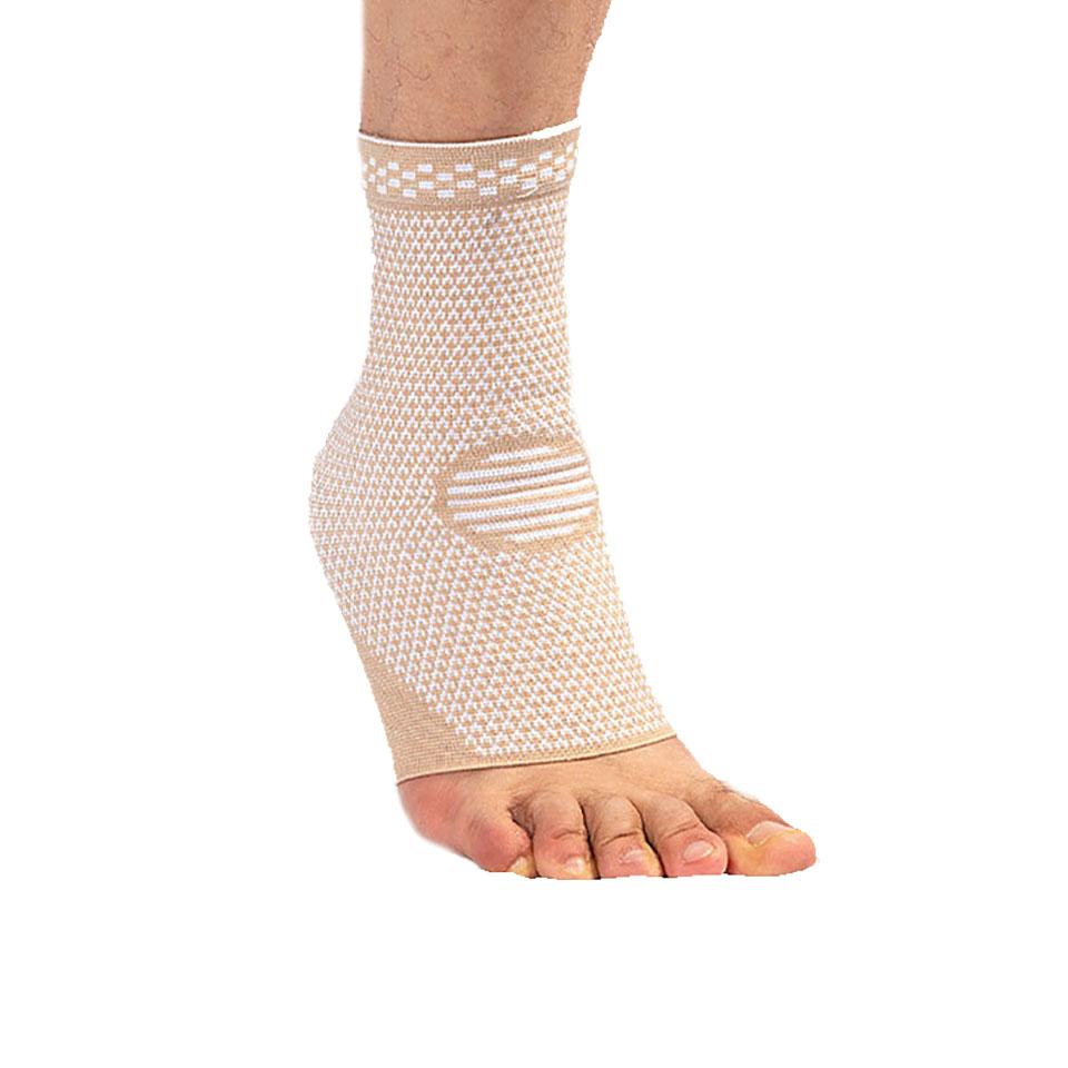 

1Pc Nylon Ankle Protector Elastic Breathable Sweatwicking Knitted Pressure Ankle Support Basketball Fitness Jumping Rope Running S