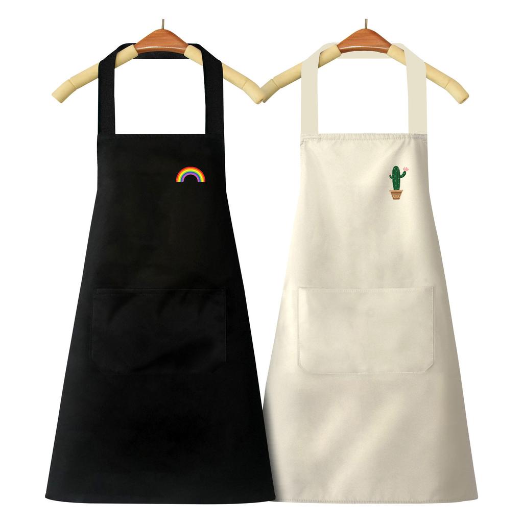 Cute Korean Version Apron Household Fruit Work Apron Waterproof and Oil-proof Unisex