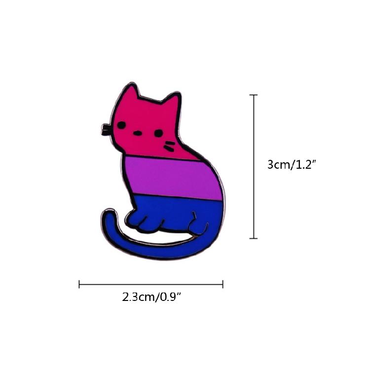 Rainbow for Kitty Enamel Brooch for Kitty Funny for Kitty brooch Badge Pin Bag