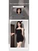 Xianyi Pure Desire Lace Splice Sexy Bodycon Sling Dress - Solid Color Sleepwear 689