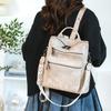 Vintage Soft Leather Backpack Women's Large Capacity Multi-use Shoulder Bag