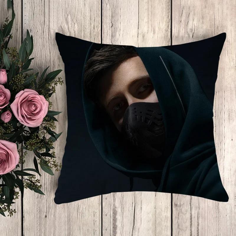 Poszewka na poduszkę Alan Walker Poszewka na poduszkę Luksusowe poduszki Anime Wystrój domu Poduszki dekoracyjne Poszewki dekoracyjne 50x50 Sofa