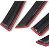 Rain Guards Side Window Visor Vent Outside Mount, 4PCS Fits For Honda Civic 4 Door Sedan 2016 2017 2018    Model Only
