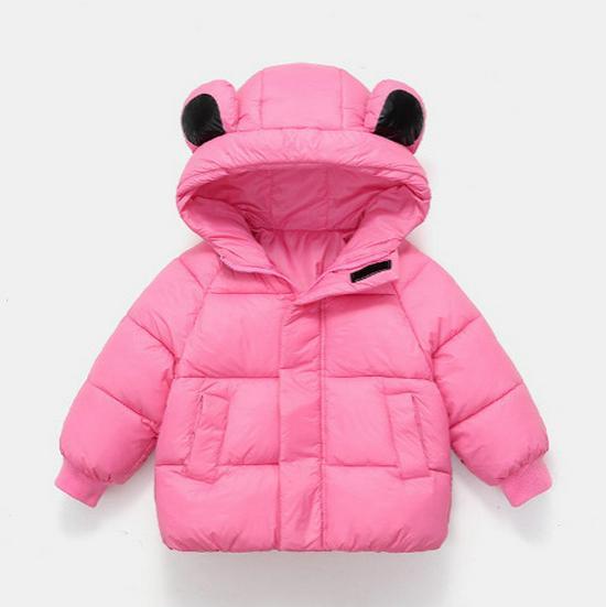Winter Kids' Down Cotton Jacket - Thickened Velvet Outerwear for Boys & Girls