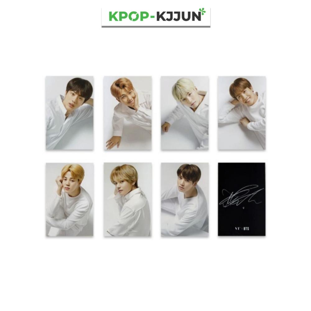 BTS Member Sign Photo Card Original 7 Pieces Set Black/White Bulletproof Photo Card