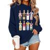European & American Casual Printed Round Neck Sweatshirt 2025