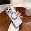 360 Rotating Magnetic Suction Bracket Is Suitable for iPhone16 Mobile Phone Case Matte Anti-drop Apple 15ProMax Protective Case.