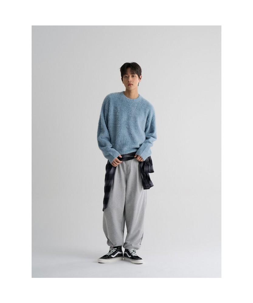 8SECONDS Hairy Knit Pullover Sky Blue