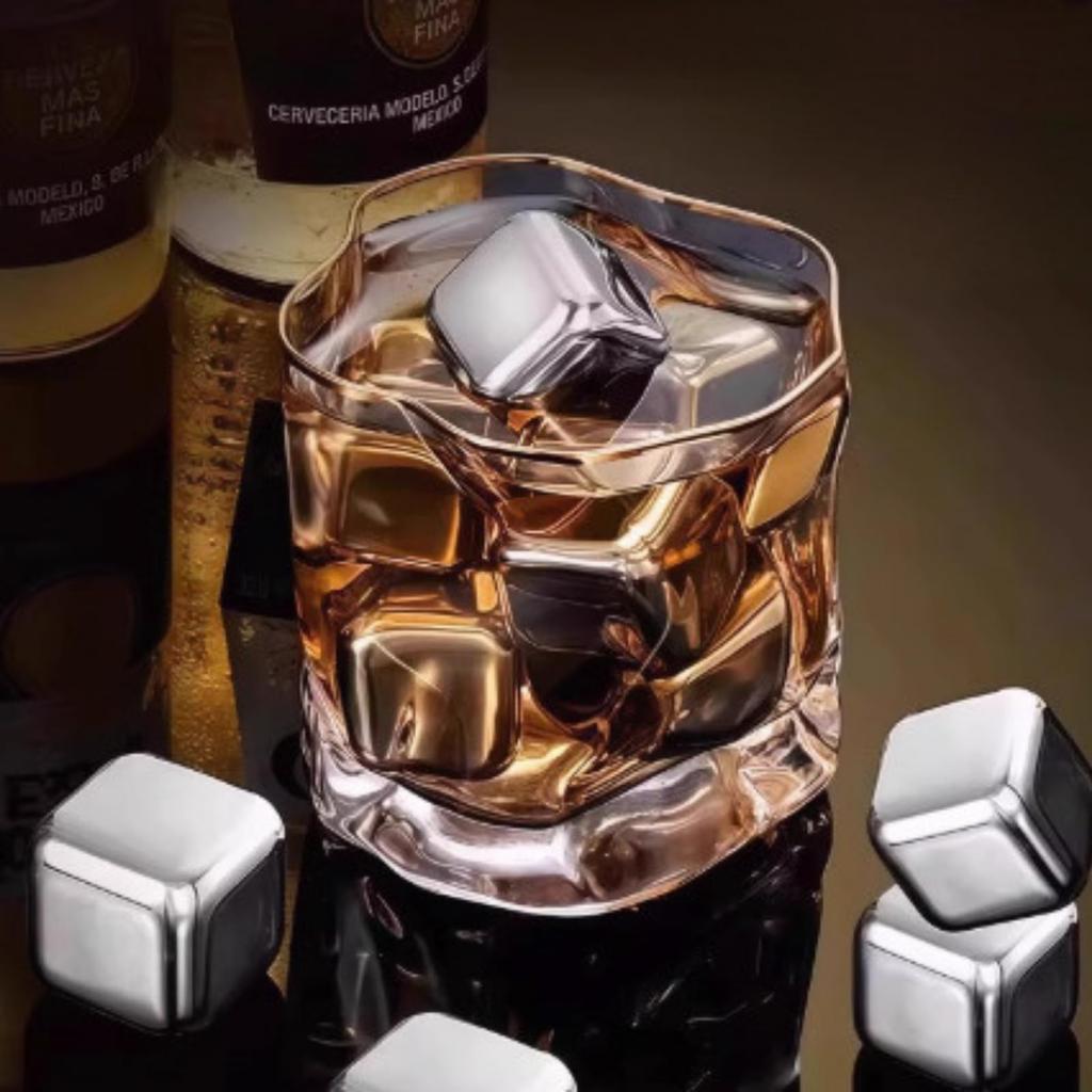 [Authentic Beer Cube] Grand Prize Winner On TV: Non-Melt Ice Cubes, Stainless Steel Ice, Perfect for Birthdays, Mother's Day, Respect for the Aged