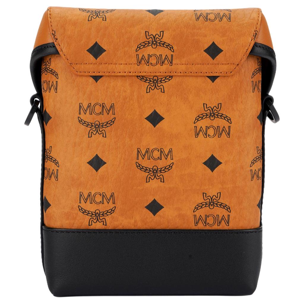 New MCM Cow Leather Shoulder Bag, Crossbody Bag Trumpets Women's MMRCATA01CO001
