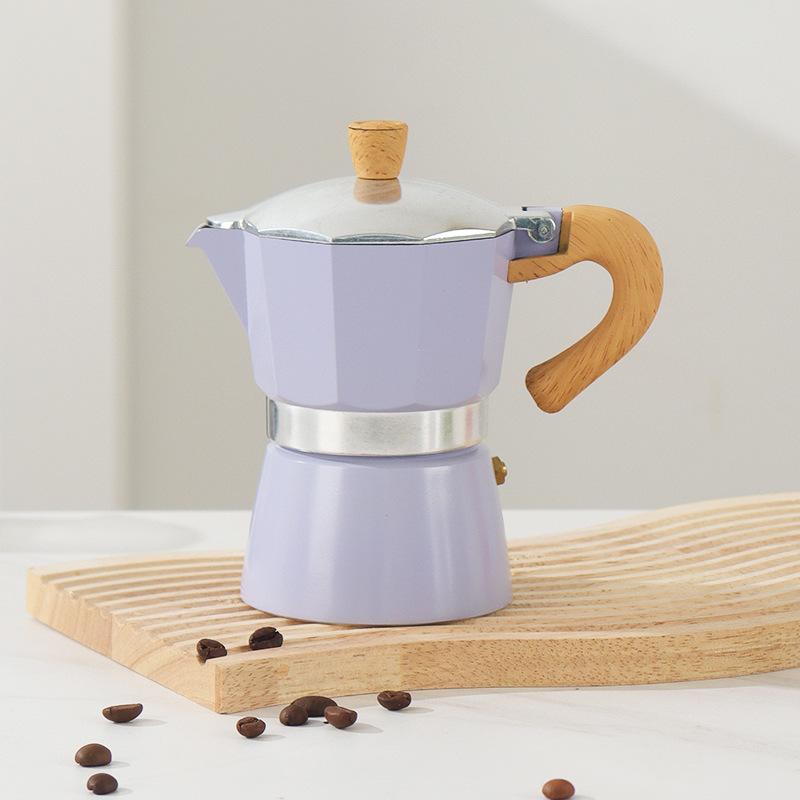 Single-valve Moka Pot Italian Small Coffee Maker for Hand Brewing At Home 1/2/3/6/9 Cups Moka Pot Coffee Brewing Utensil Set