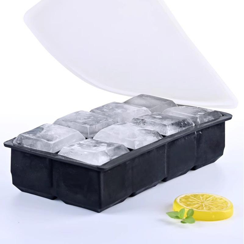 New 15 Grids Silicone Ice Cube Molds Big Square Ice Molds Reusable Whiskey Ice Cube Molds Cocktail Freezer DIY Homemade Barware
