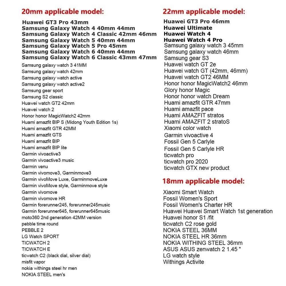 22mm Milanese Loop Strap for Redmi 3 Lite Steel Metal Strap for Xiaomi Active Smart Accessories 20mm Galaxy Watch 6 5 4 40 44mm