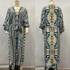Viskose-Print Urlaubskimono-Cardigan: Long Beach Cover-Up mit Sonnenschutz