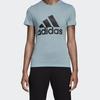 Adidas Classic Style Logo Short Sleeve T-Shirt Women Tops Blue DY7734